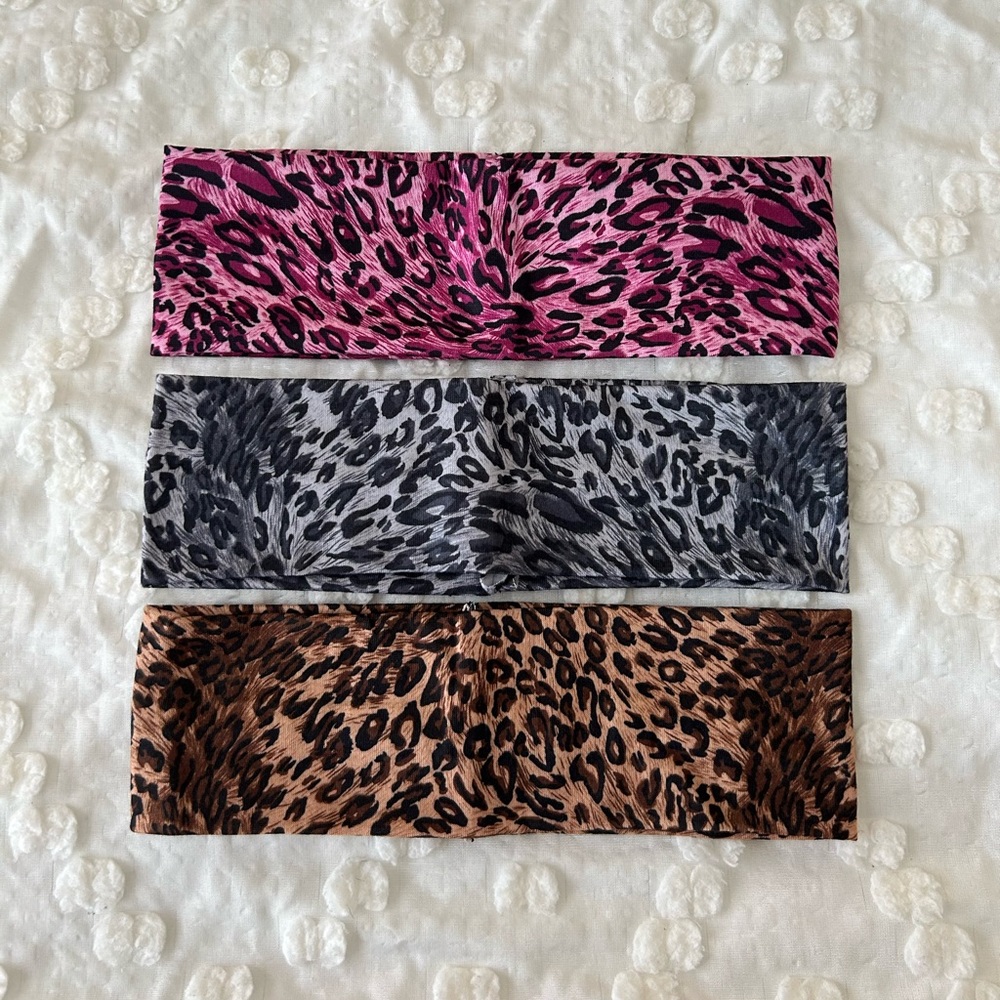 Cheetah Print Headbands (3)